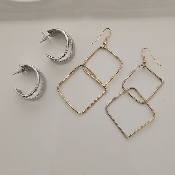 Guess Bundle Loop & Chandler Earrings Silver & Gold Plated - Picture 16 of 16